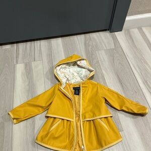 Joules Yellow Hooded Raincoat